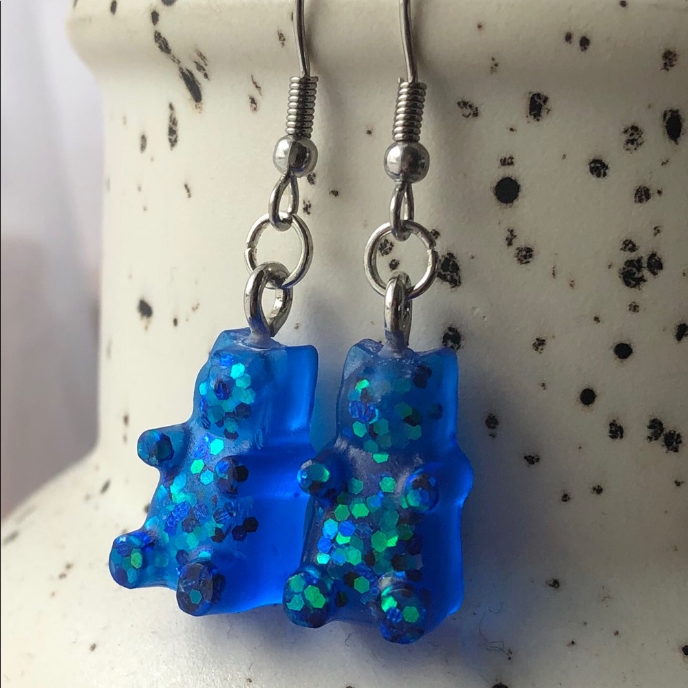 Gummy bear drop earrings